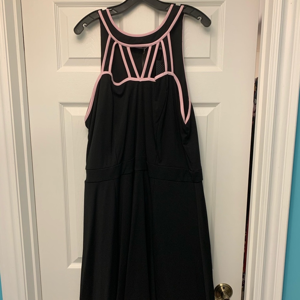 Cut-out black dress